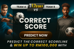 Predict the Correct Score at 12CUCI – Win Up to RM100,000